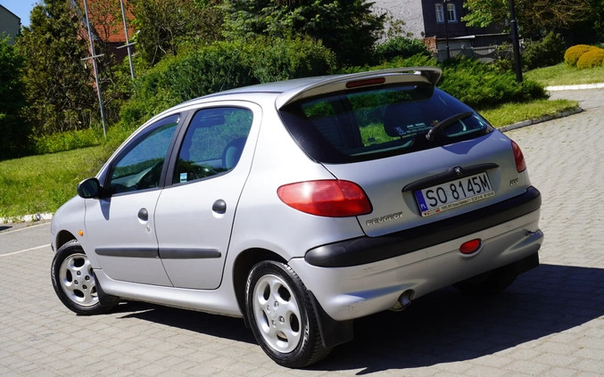 Peugeot 206 cena 4999 przebieg: 81000, rok produkcji 1999 z Katowice małe 277